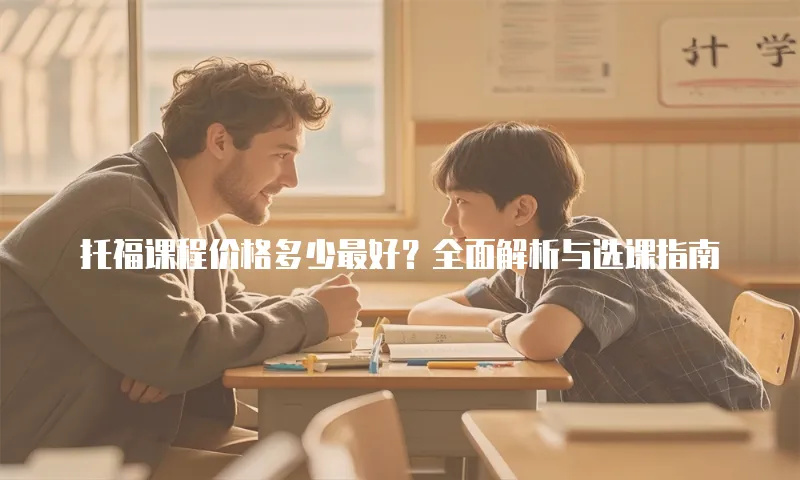 托福课程价格多少最好？全面解析与选课指南