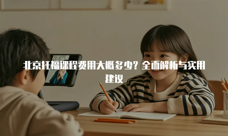 北京托福课程费用大概多少？全面解析与实用建议