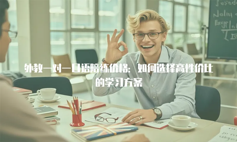 外教一对一口语陪练价格：如何选择高性价比的学习方案