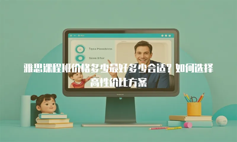雅思课程班价格多少最好多少合适？如何选择高性价比方案