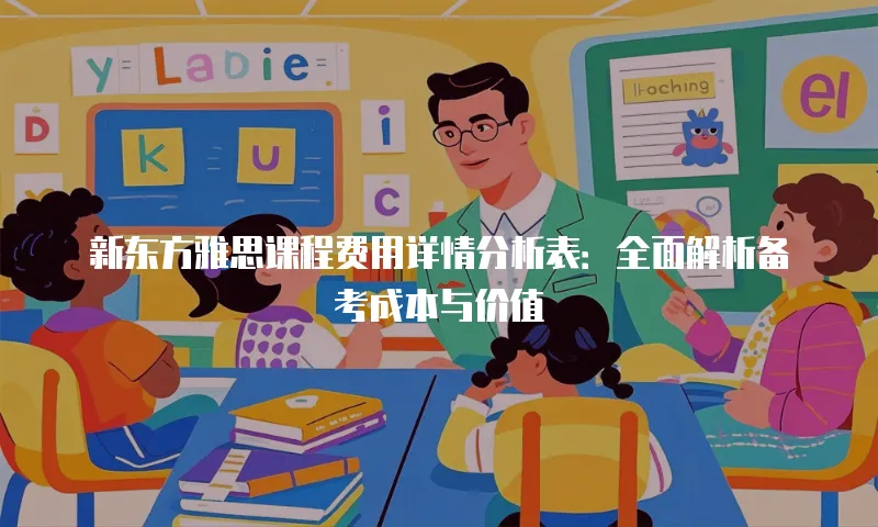 新东方雅思课程费用详情分析表：全面解析备考成本与价值