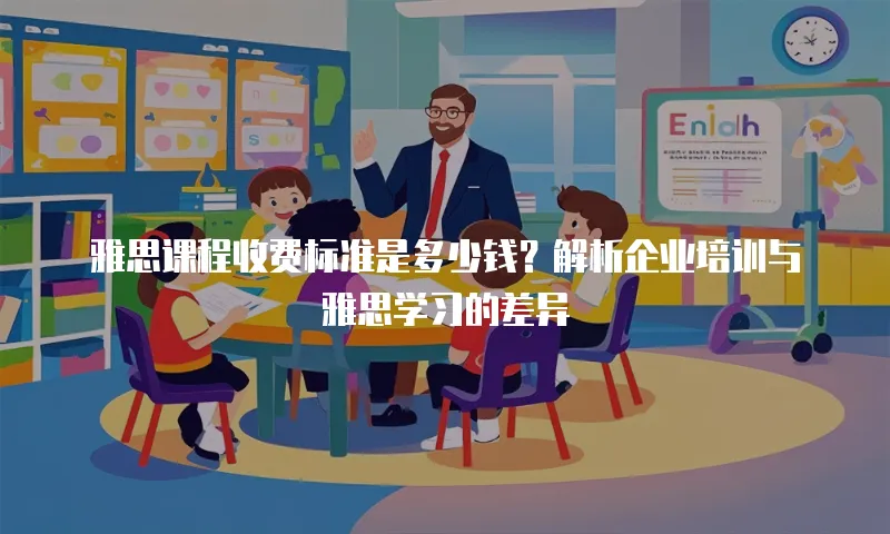 雅思课程收费标准是多少钱？解析企业培训与雅思学习的差异