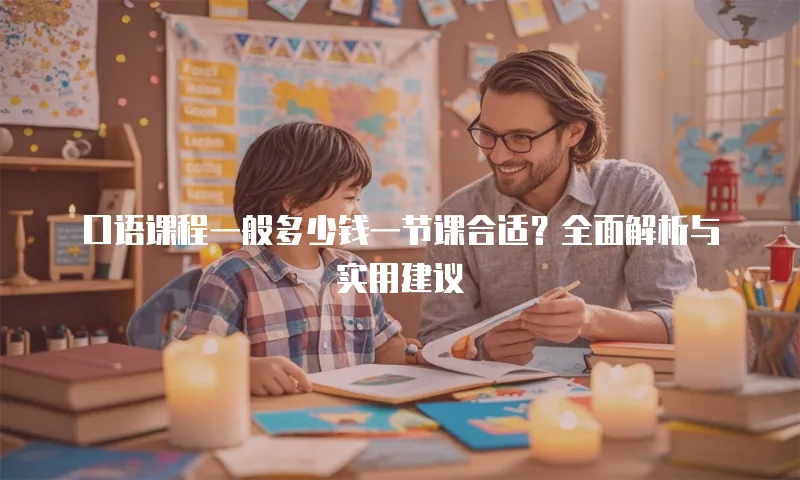 口语课程一般多少钱一节课合适？全面解析与实用建议