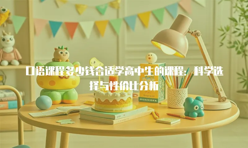 口语课程多少钱合适学高中生的课程：科学选择与性价比分析