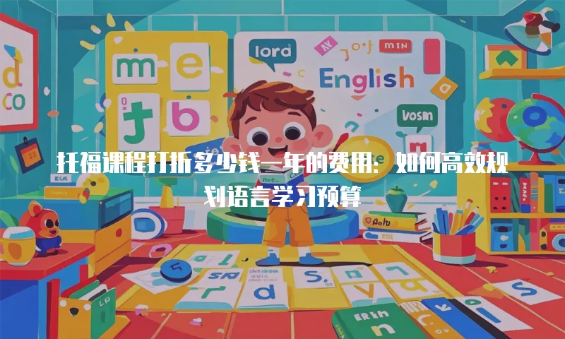 托福课程打折多少钱一年的费用：如何高效规划语言学习预算
