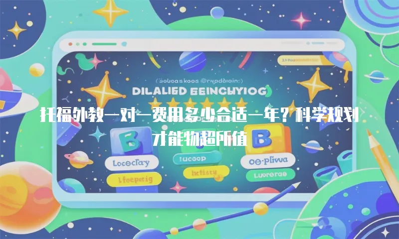 托福外教一对一费用多少合适一年？科学规划才能物超所值