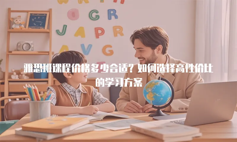 雅思班课程价格多少合适？如何选择高性价比的学习方案