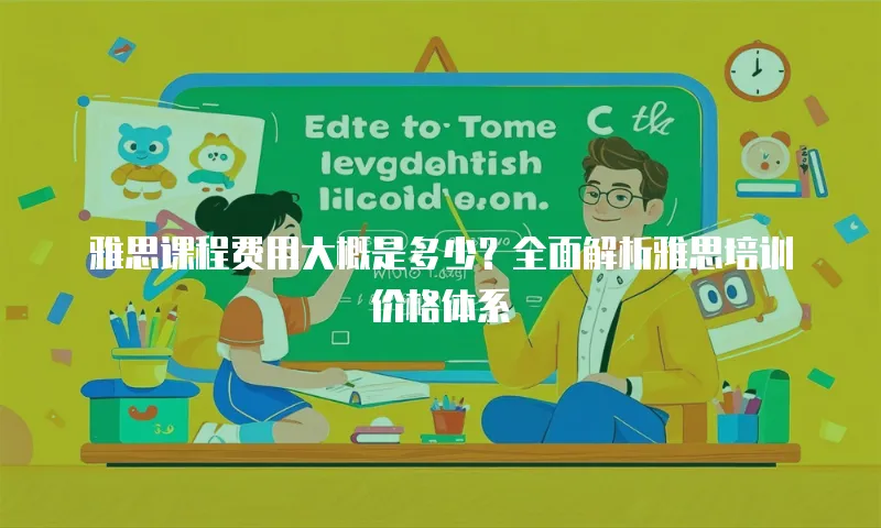 雅思课程费用大概是多少？全面解析雅思培训价格体系