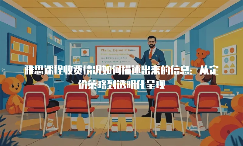雅思课程收费情况如何描述出来的信息：从定价策略到透明化呈现