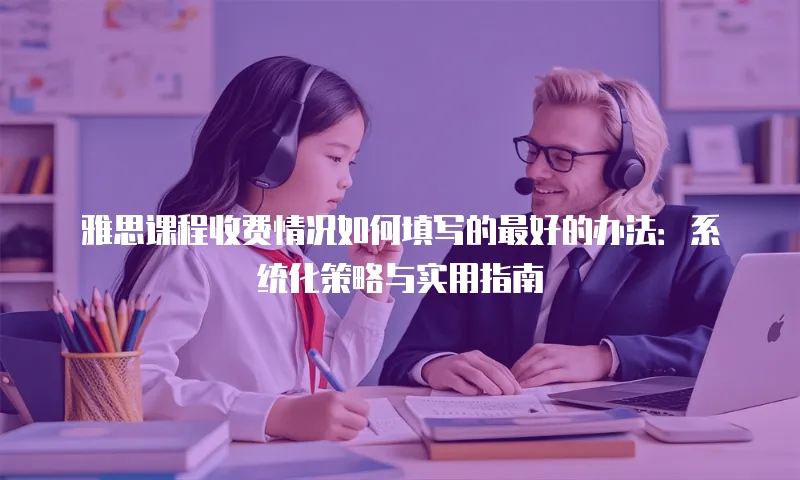 雅思课程收费情况如何填写的最好的办法：系统化策略与实用指南