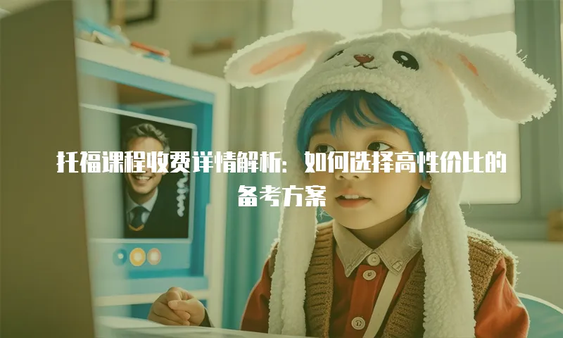 托福课程收费详情解析：如何选择高性价比的备考方案