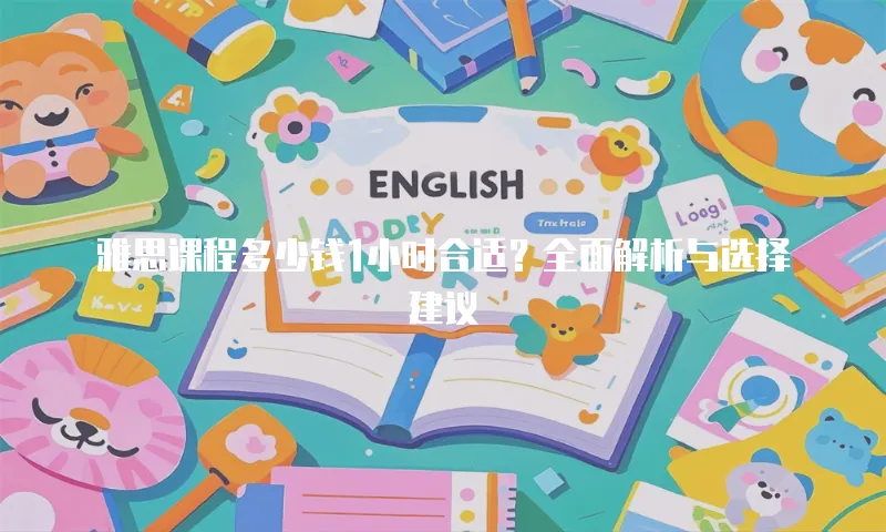 雅思课程多少钱1小时合适？全面解析与选择建议