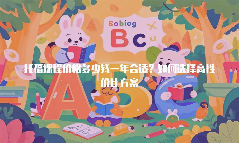 托福课程价格多少钱一年合适？如何选择高性价比方案