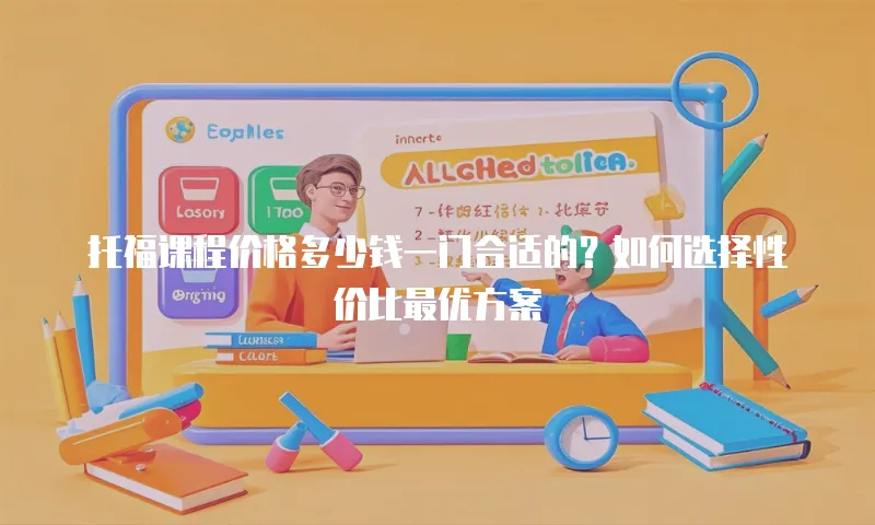 托福课程价格多少钱一门合适的？如何选择性价比最优方案