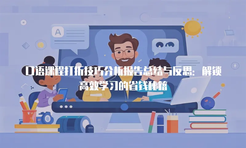口语课程打折技巧分析报告总结与反思：解锁高效学习的省钱秘籍