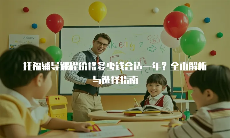 托福辅导课程价格多少钱合适一年？全面解析与选择指南