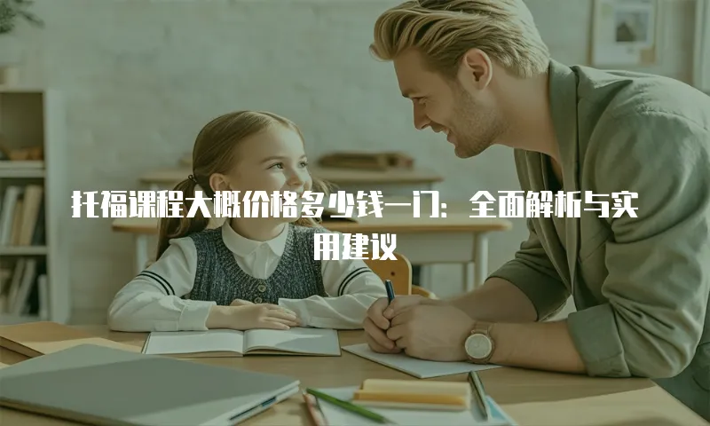 托福课程大概价格多少钱一门：全面解析与实用建议