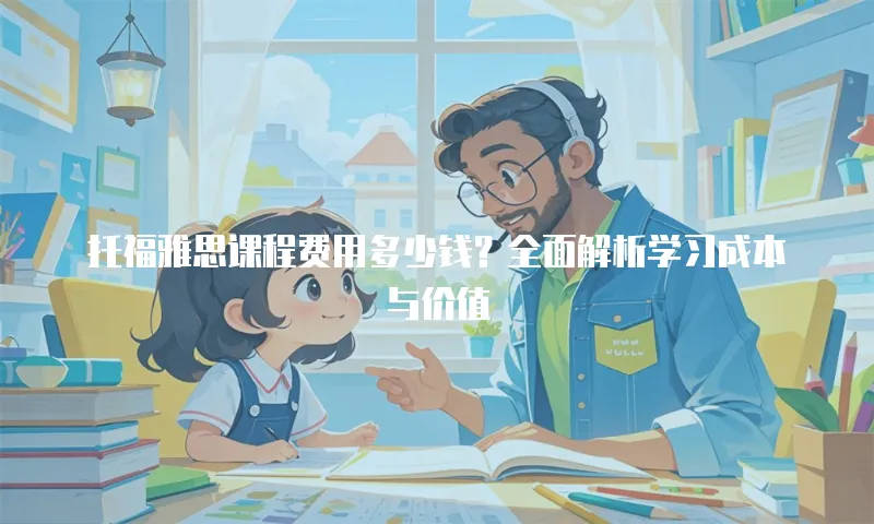 托福雅思课程费用多少钱？全面解析学习成本与价值