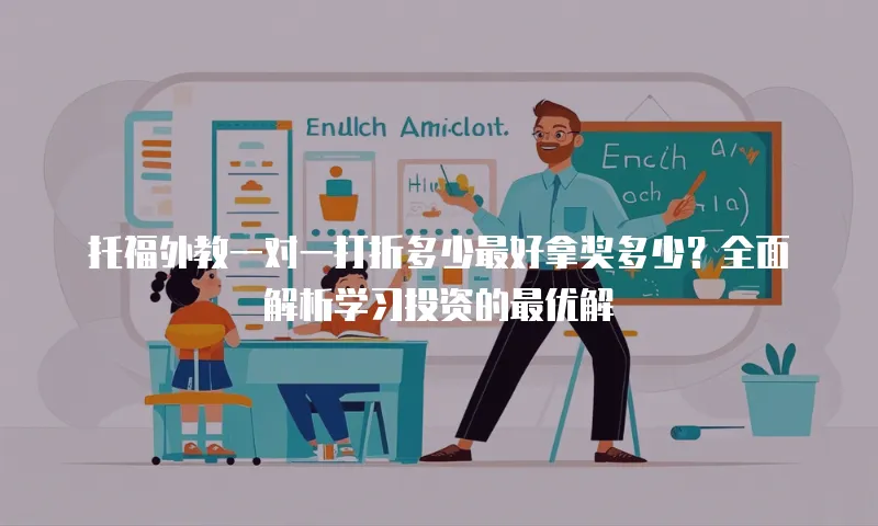 托福外教一对一打折多少最好拿奖多少？全面解析学习投资的最优解