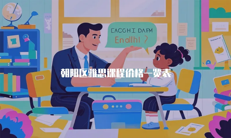 朝阳区雅思课程价格一览表