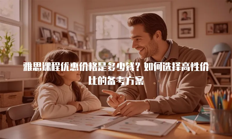 雅思课程优惠价格是多少钱？如何选择高性价比的备考方案