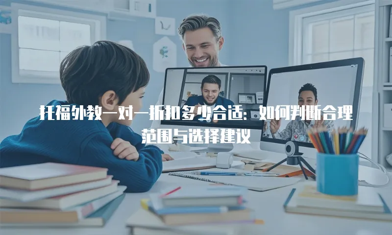 托福外教一对一折扣多少合适：如何判断合理范围与选择建议