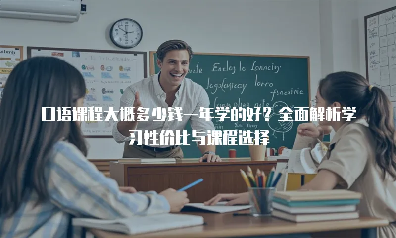 口语课程大概多少钱一年学的好？全面解析学习性价比与课程选择