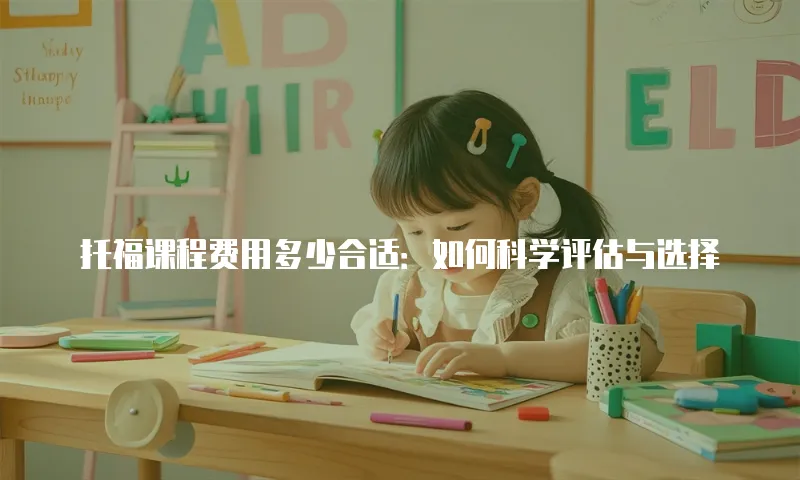 托福课程费用多少合适：如何科学评估与选择
