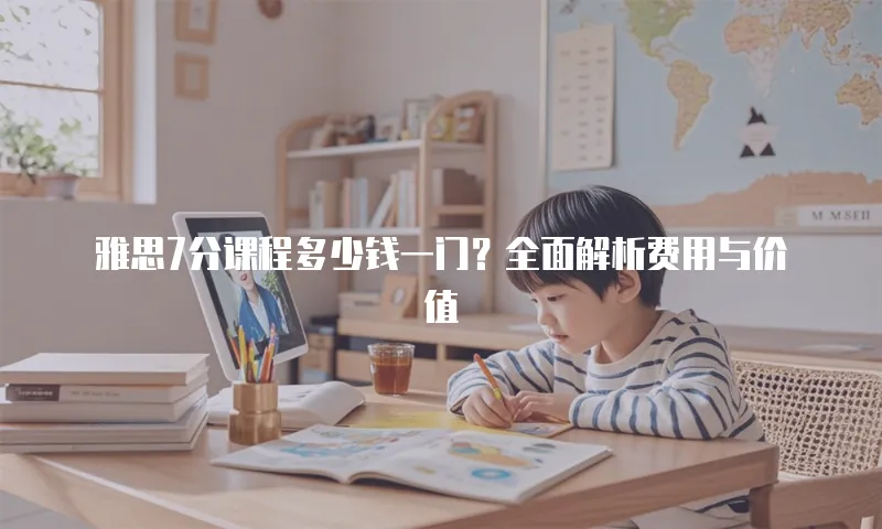 雅思7分课程多少钱一门？全面解析费用与价值