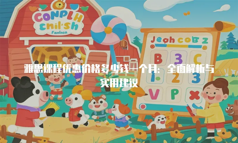 雅思课程优惠价格多少钱一个月：全面解析与实用建议
