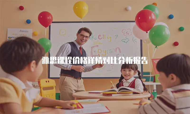 雅思课程价格详情对比分析报告