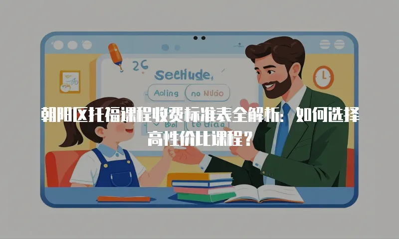 朝阳区托福课程收费标准表全解析：如何选择高性价比课程？
