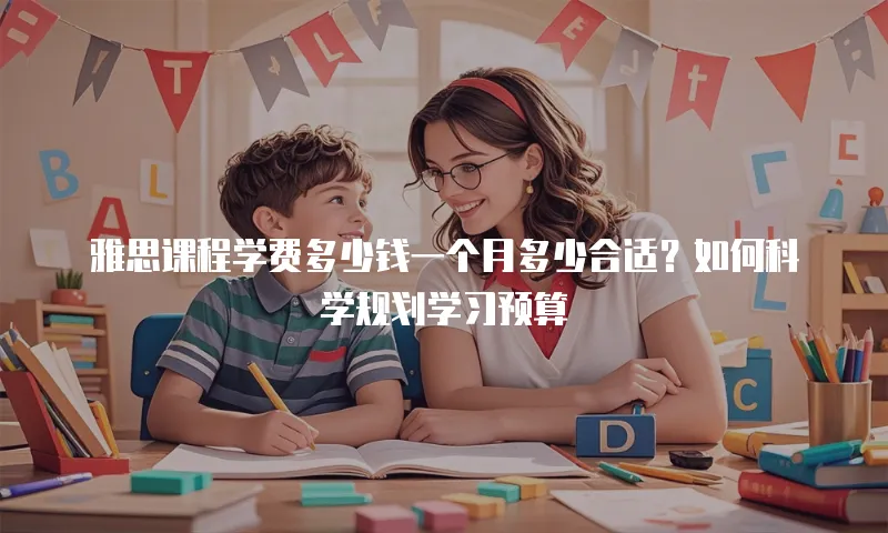 雅思课程学费多少钱一个月多少合适？如何科学规划学习预算