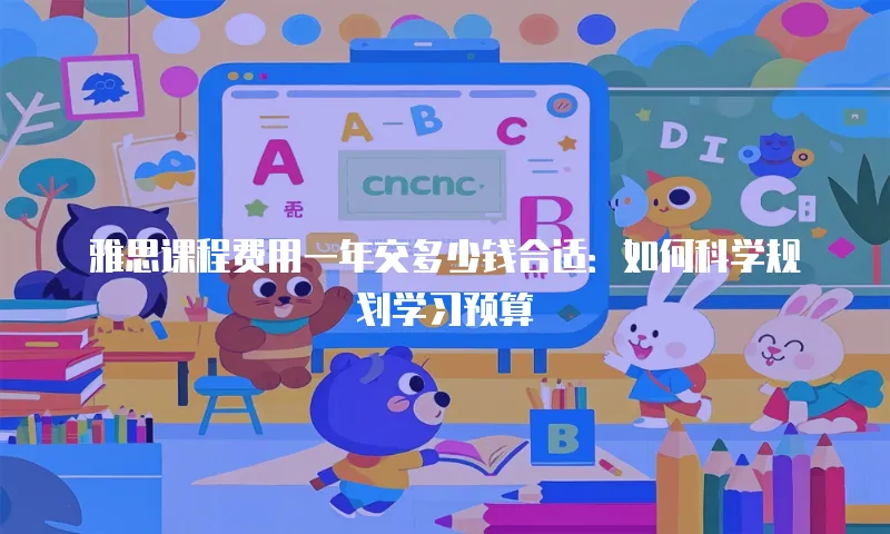 雅思课程费用一年交多少钱合适：如何科学规划学习预算