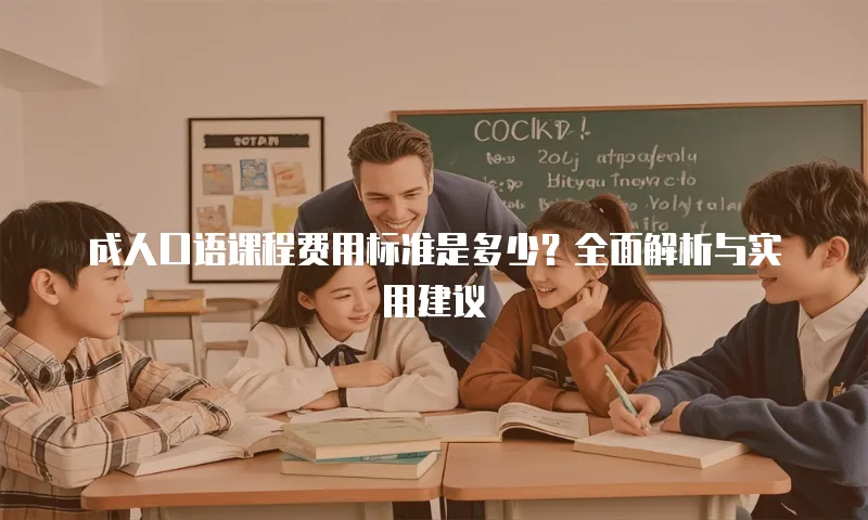 成人口语课程费用标准是多少？全面解析与实用建议