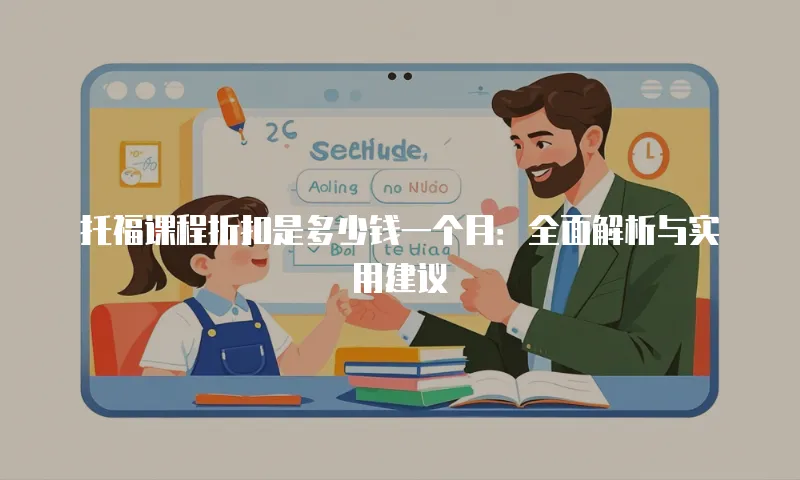 托福课程折扣是多少钱一个月：全面解析与实用建议