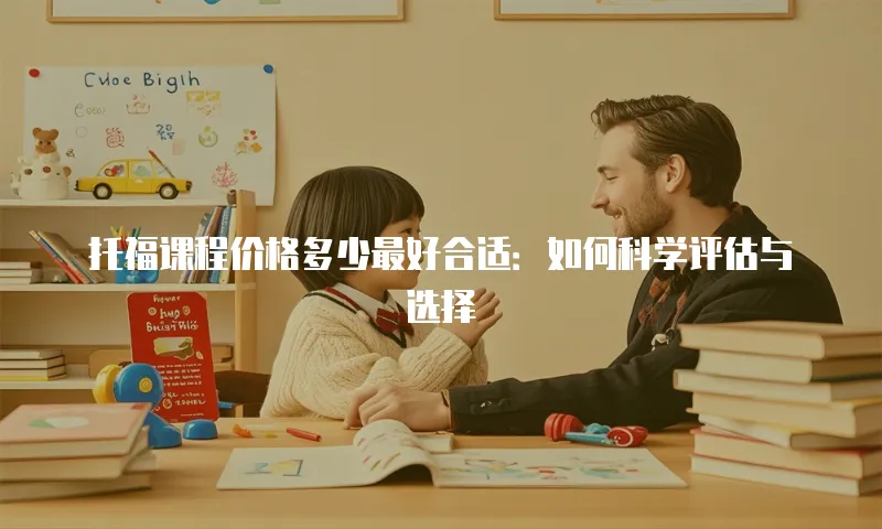 托福课程价格多少最好合适：如何科学评估与选择