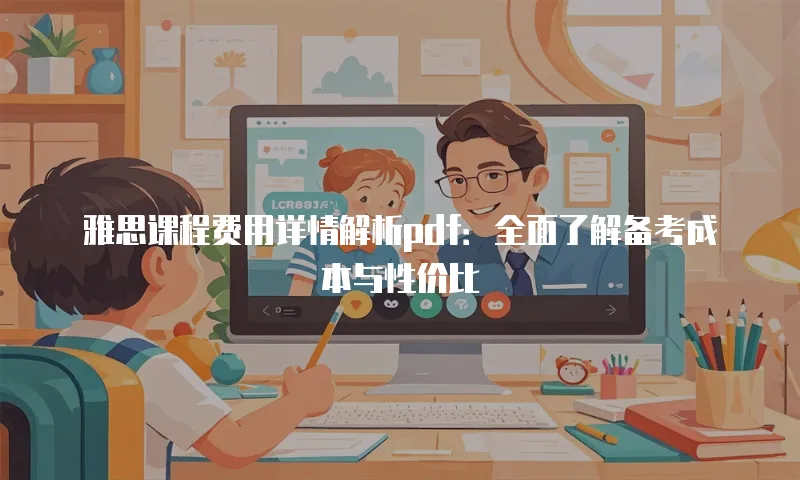 雅思课程费用详情解析pdf：全面了解备考成本与性价比