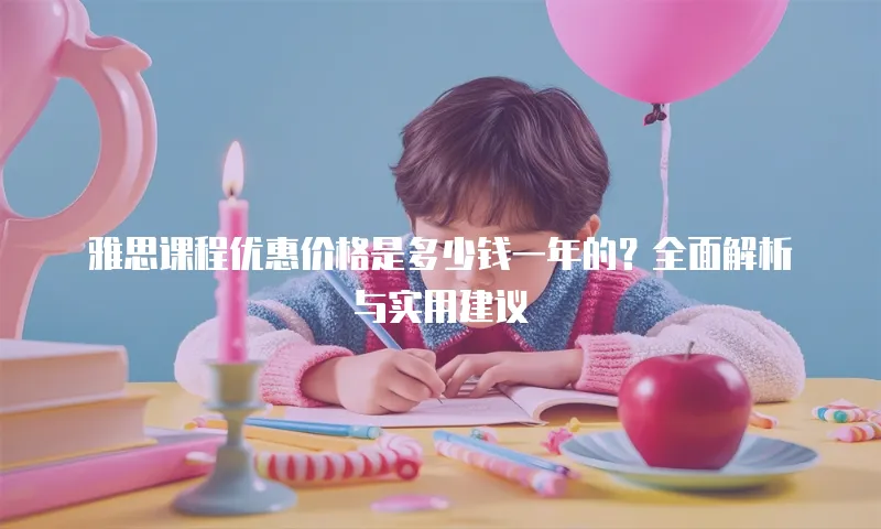 雅思课程优惠价格是多少钱一年的？全面解析与实用建议