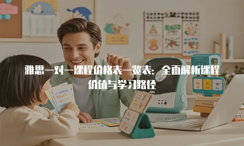 雅思一对一课程价格表一览表：全面解析课程价值与学习路径