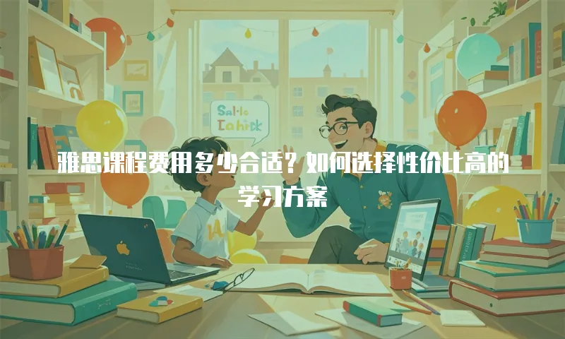 雅思课程费用多少合适？如何选择性价比高的学习方案