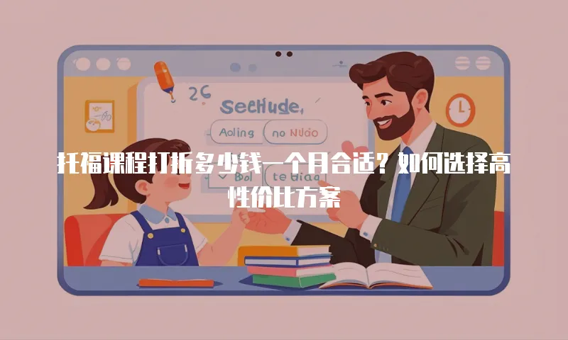 托福课程打折多少钱一个月合适？如何选择高性价比方案