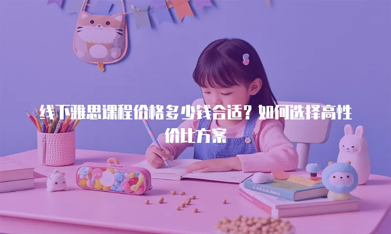 线下雅思课程价格多少钱合适？如何选择高性价比方案