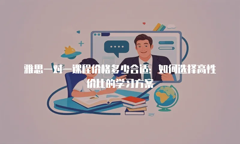 雅思一对一课程价格多少合适：如何选择高性价比的学习方案