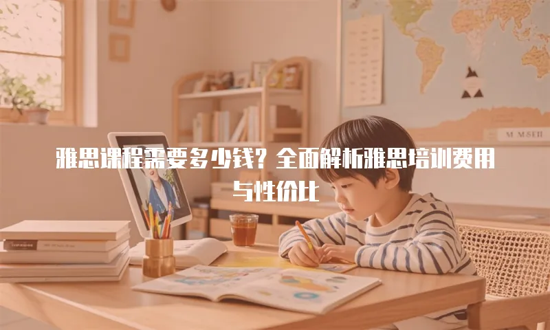 雅思课程需要多少钱？全面解析雅思培训费用与性价比