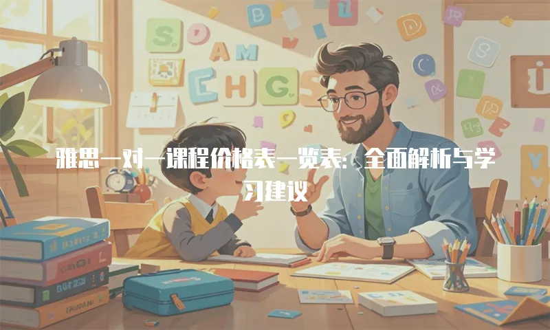 雅思一对一课程价格表一览表：全面解析与学习建议