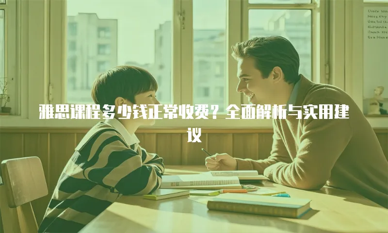 雅思课程多少钱正常收费？全面解析与实用建议