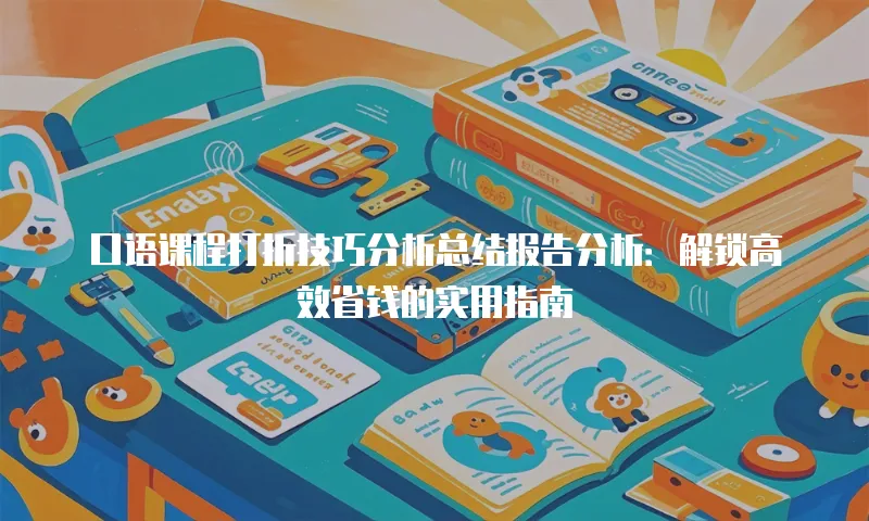 口语课程打折技巧分析总结报告分析：解锁高效省钱的实用指南