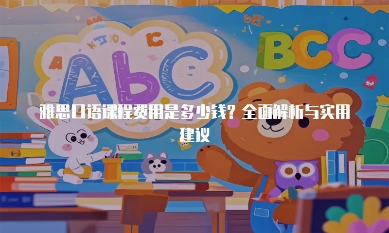 雅思口语课程费用是多少钱？全面解析与实用建议