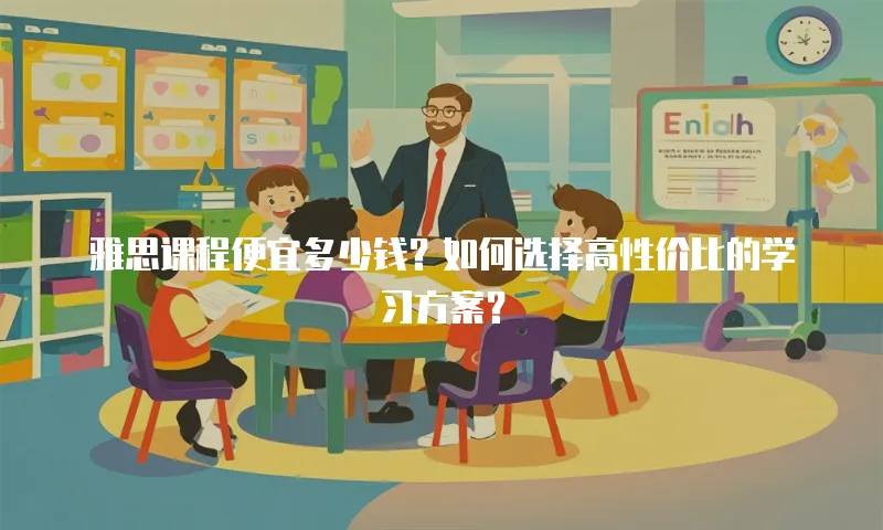 雅思课程便宜多少钱？如何选择高性价比的学习方案？